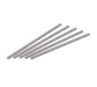 sourcing map 5Pcs M3 x 70mm Tige Filetée Entièrement 304 Inox Acier Droite Fil À La Main M3-0,5 Fil Pas