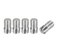 sourcing map 5Pcs M5 x 10mm Goupille Cylindrique Fendue en Acier Inoxydable 304, Goupille de Localisation à Filetage Externe pour Armoires de Meubles
