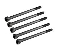 sourcing map 5pcs M6 x 100 mm Vis à Tête Cylindrique Hexagonale Six Pans Creux Boulon en Acier Allié 12,9 grade partiellement fileté