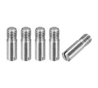 sourcing map 5Pcs M6 x 20mm Goupille Cylindrique Fendue en Acier Inoxydable 304, Goupille de Localisation à Filetage Externe pour Armoires de Meubles