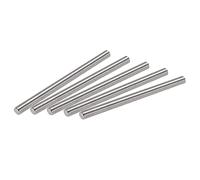 sourcing map 5Pcs M6 x 80mm Tige Filetée Entièrement 304 Inox Acier Droite Fil À La Main M6-1.0 Fil Pas