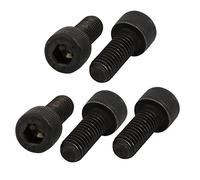 sourcing map 5pcs M8x20mm Vis Filetage à Gauche Six Pans Creux Boulon Noir 12,9 Classe