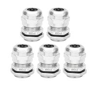 sourcing map 5PCS Métal PG9 connecteur imperméable écrou fixation presse-étoupe farce
