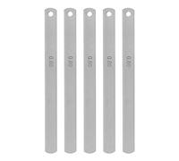 sourcing map 5pcs Mn Acier Pasteur Jauge 0.8mm Épaisseur 150mm Longueur