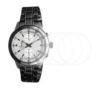 sourcing map 5pcs Montre Écran Protecteur 25mm Diamètre 0.22mm Épais Rond Haute Définition HD Doux PET Anti-bulle Montre Intelligente Verre Écran Protection Pellicule, Transparent