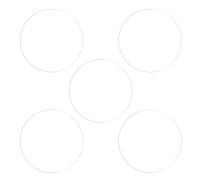 sourcing map 5pcs Montre Verre Écran Protecteurs 28mm Doux TPU Anti-rayures HD Clair Haute Définition Rond Montre Intelligente Écran Protection Film