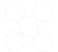 sourcing map 5pcs Montre Verre Écran Protecteurs 35mm Doux TPU Anti-rayures HD Clair Haute Définition Rond Montre Intelligente Écran Protection Film
