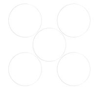 sourcing map 5pcs Montre Verre Écran Protecteurs 37mm Doux PET Anti-empreintes Digitales Haute Définition HD Clair Rond Montre Intelligente Écran Protection Film