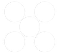sourcing map 5pcs Montre Verre Écran Protecteurs 48mm Doux PET Anti-empreintes Digitales Haute Définition HD Clair Rond Montre Intelligente Écran Protection Film