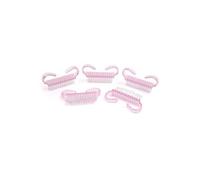 sourcing map- 5pcs Ongle Rose Brosse lavage poussière Outil Manucure pédicure - 6.5x1.3x3.5cm Rose