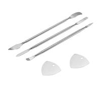 sourcing map 5pcs Ouverture Pry Réparation Outils Trousse Inox Acier Mini Pry Tige Plat Tige Ensemble pour Mobile Téléphone Écran Colle Déménagement