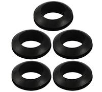 sourcing map 5Pcs Passe Fil Caoutchouc Oeillet Passe Câble noir 20mm