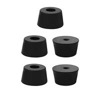 sourcing map 5pcs Patin Pied Chaise Meuble Caoutchouc Tampon Pare-choc Embout Jambe Protection Amplificateur D32x27xH18mm