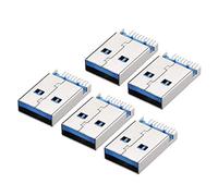 sourcing map 5Pcs PCB Connecteur USB-AM 3.0 Mâle Jack 9 Broche SMT