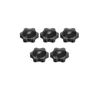 sourcing map- 5pcs Poignée de serrage Gripandles Boutons à vis Poignées M8 Forme D'étoile