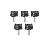 sourcing map- 5pcs Poignée serrage préhension Boutons à vis M6x20mm métal plastique
