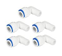 Sourcing Map 5pcs Raccord Rapide Eau 1/4 Pouce Mâle à 3/8 Pouce OD Connexion Push pour RO Inverse Système Osmose Combo