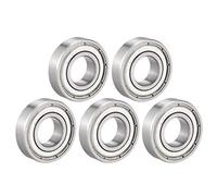sourcing map 5pcs Roulage bille gorge profonde 6900Z Bouclier Unique 10mmx22mmx6mm Acier