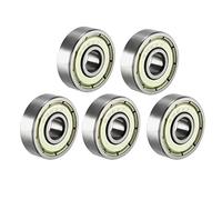 sourcing map 5pcs Roulement à Billes à Gorge Profonde 626ZZ Bouclier Unique 6mmx19mmx6mm Chrome Acier