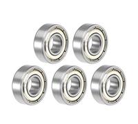 sourcing map 5pcs Roulement à Billes à Gorge Profonde 8x19x6mm 698ZZ Roulement ABEC-3 Double Blindage
