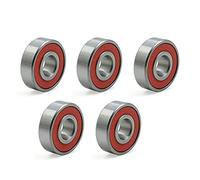 sourcing map 5pcs roulement Bille Gorge Profonde 6201RS 12mmx32mmx10mm étanche Double