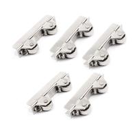 SOURCING MAP 5Pcs roulette porte coulissante verre poulie de fenêtre roue Argenté