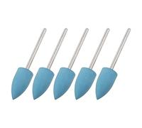 sourcing map 5Pcs Silicone Caoutchouc Meulage Polissage Roue 2000 Grains 10mm Diamètre Conique Polissage Tête pour Électrique Rotatif Outil
