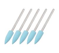 sourcing map 5Pcs Silicone Caoutchouc Meulage Polissage Roue 600 Grains 6mm Diamètre Pointu Polissage Tête pour Électrique Rotatif Outil
