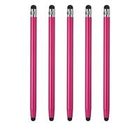 sourcing map 5pcs Stylet Stylos pour Tactile Écrans Capacitif Stylet Universel Tablette Stylo Sensibilité Précision, Rose Rouge