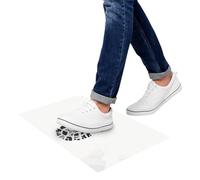 sourcing map 5Pcs Tapis Adhésifs pour Salle Blanche, 13" X 17" en Polyéthylène, Capture la Saleté Et la Poussière, pour Salle Blanche, Entrepôt, Laboratoire, Blanc