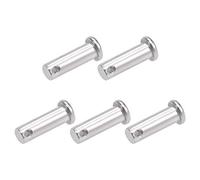 sourcing map 5Pcs Trou Unique Goupille Blocage 10mm x 30mm Blocage Goupille | 304 Acier Inoxydable, Tête Plate