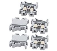 sourcing map 5Pcs UK-10N Guide Montage Rail DIN 800V Bornier 76A 10mm2 Câble Gray