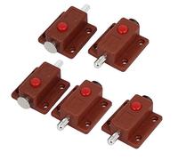 sourcing map 5pcs Verrou Loquet Bouton Targette à ressort de porte de meuble à bouton-pression