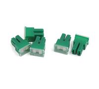 sourcing map 5pcs vert J Étui Prise femelle dans Blade Cartouche PAL fusible 40A DC 32V