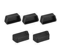 sourcing map 5pcs VGA Porte Silicone Protecteurs Capuchon Couvercle Anti Poussière pour DB9 RS232 15mmx7mm Noir