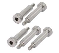 sourcing map 5pcs Vis Épaule 5mm Ø 20mm long épaule filetée M3