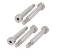 sourcing map 5pcs Vis Épaule 6mm Ø 30mm long épaule filetage M5