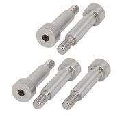 sourcing map 5pcs Vis Épaule 8mm Ø 25mm long épaule M6 Filetage