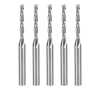 sourcing map 5Pcs1/8"Queue 2.0mmx15mm Carbure Fraisage Cutter CNC Router Bits 2 Flûte traversière