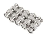 sourcing map 5X BNC Mâle à Mâle RF Coupleur Coaxial Adaptateur Connecteur Droit M/M