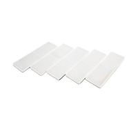 sourcing map 5X Réflecteur d'avertissement Catadioptre pour voiture Auto-adhésif Rectangle blanc w/o trous montage
