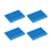 sourcing map 5x30x40mm Bleu Aluminium Tampon Adhésif Thermique pour Radiateur Glacière pour en refroidissant 3D Imprimantes 4Pcs