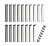 sourcing map 5x35mm Goujons Goupilles, 20pcs 304 Inox Acier Rond Tête Plat Chanfreiné Terminal Cheville Broche Bois Superposé Lit Étagère Chevilles Support Étagères Attacher Éléments