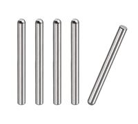 sourcing map 5x60mm Goujons Goupilles, 5pcs Acier Inox 304 Rond Tête Plat Chanfreiné Terminal Cheville Broche Bois Superposé Lit Étagère Chevilles Support Étagères Attacher Éléments