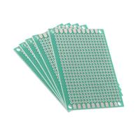sourcing map 5x7cm Carte de Prototypage PCB Prototype Plaque Circuit Imprimé Simple Face Universel souder bricolage 5Pcs