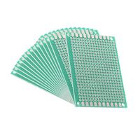 sourcing map 5x7cm Carte de Prototypage PCB Prototype Plaque Circuit Imprimé Simple Face Universel souder bricolage 15pcs
