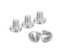 sourcing map #6-32x3/16" Poêle Tête Machine Vis, 304 Inox Acier 18-8 Vis, Phillips Lecteur, Entièrement Fileté, Lumineux Finition, Paquet de 25