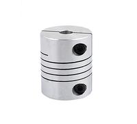 sourcing map 6.35mm à 10mm Accouplement d'arbre 30mm Longueur 25mm Diamètre Coupleur de moteur pas à pas Connecteur de joint en alliage d'aluminium pour imprimante 3D CNC Machine DIY Encodeur