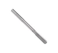 sourcing map 6,3mm Fraise Alésoir HSS Cobalt M35 Tour Machine Alésoir D4 6 Droit Cannelures Rond Tige Fraisage Outil Coupe pour Inoxidable Acier Alliage Cuivre Métal