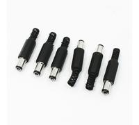 sourcing map 6.3x3.0mm DC Mâle Connecteur Jack Adaptateur Bricolage DC Connecteurs Rechange 6Pcs